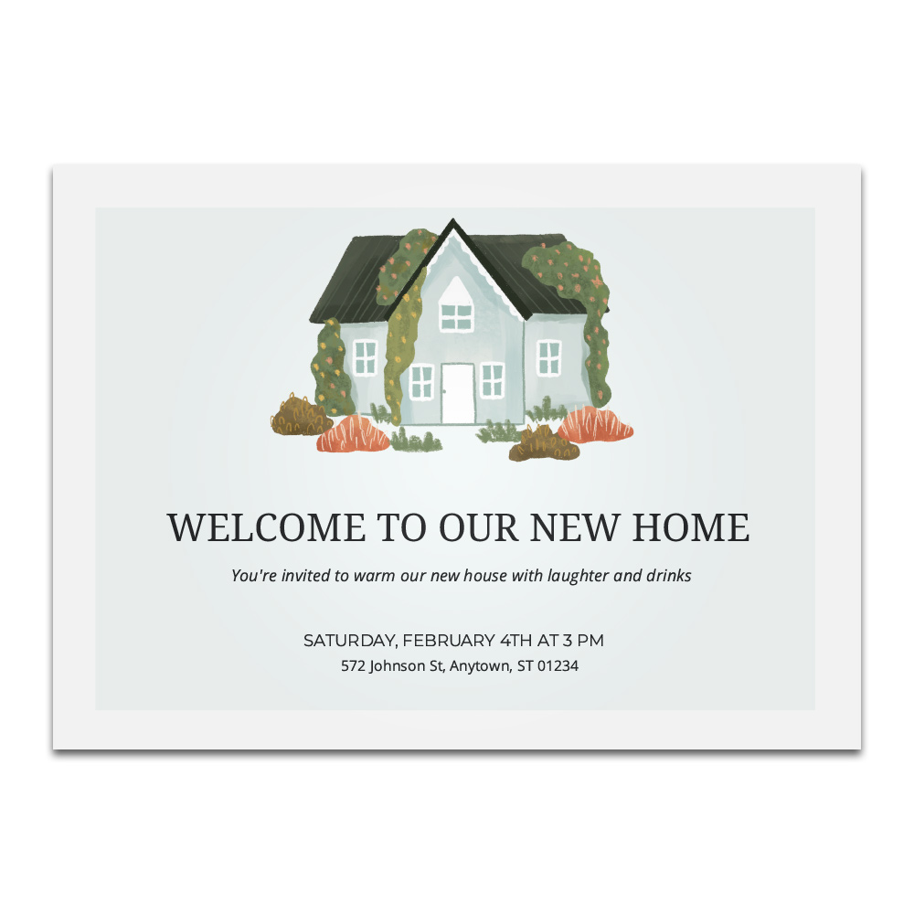 Housewarming Cards with Envelopes for New Home, 6 Designs (4x6 In